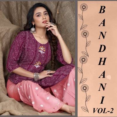 Bandhani Vol 2 By Beauty Queen Fancy Sharara Style Kurtis